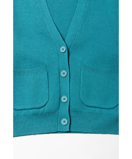 Big knit cardigan / green