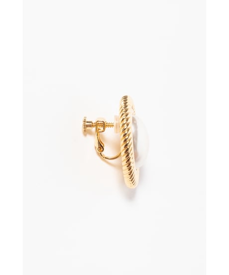 Pearl earring / pierce / gold