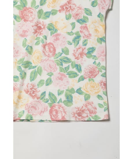 Boat neck floral tee / floral