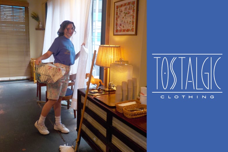 Tostalgic clothing ワンピース水着（purple blue） CATEGORY SWIM WEAR | Tostalgic Clothing