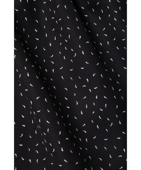 Square buttons dress / black
