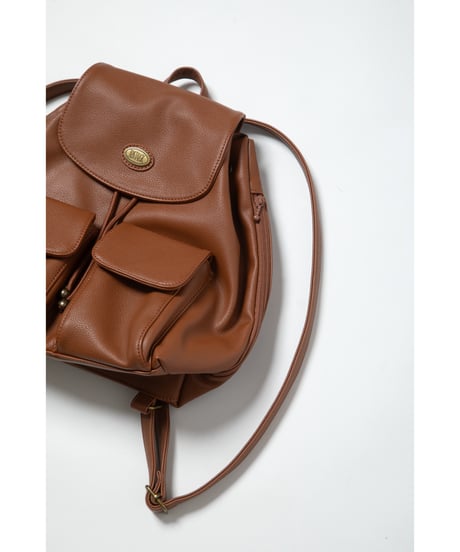 Leather backpack / light brown