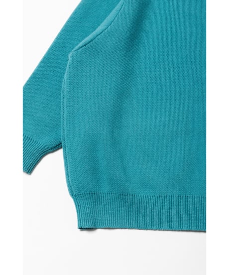 Big knit cardigan / green