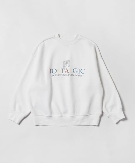 Palm tree sweatshirt / white