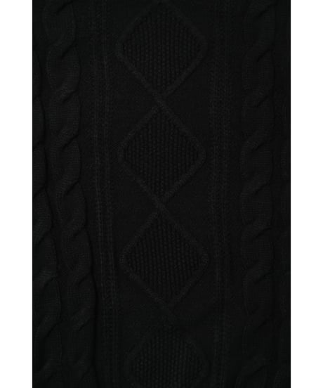 Cable sweater / black