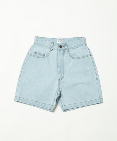 Denim half pants / light blue