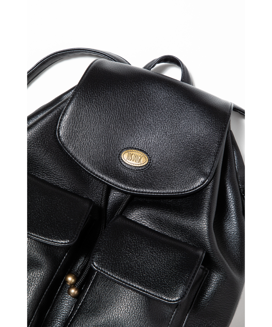Leather backpack / black | Tostalgic Clothing Leather backpack / black | Tostalgic Clothing