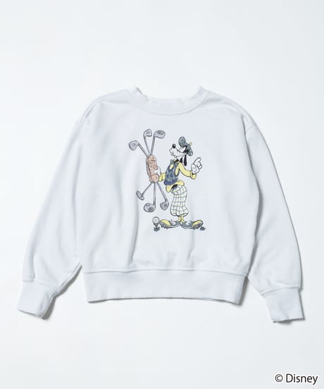 Disney sports sweatshirt(Goofy)(kids) / white