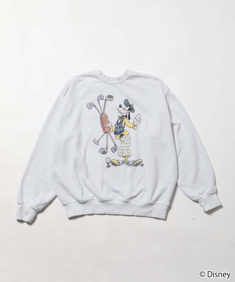 Disney sports sweatshirt（Goofy） / white［ Shippe