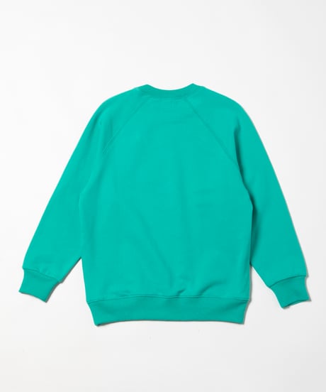 Fitted sweatshirt / blue green