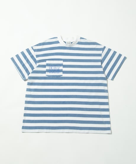 Stripe pocket tee / blue