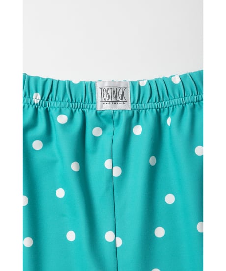 Polka dots biker shorts / green