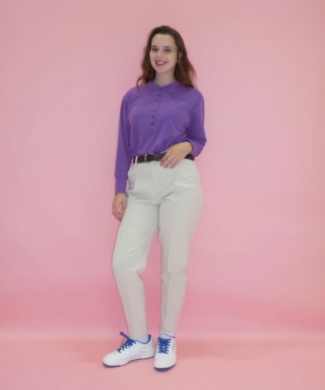 Bottouns sweat shirt / purple