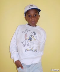 Disney sports sweatshirt(Goofy)(kids) / white