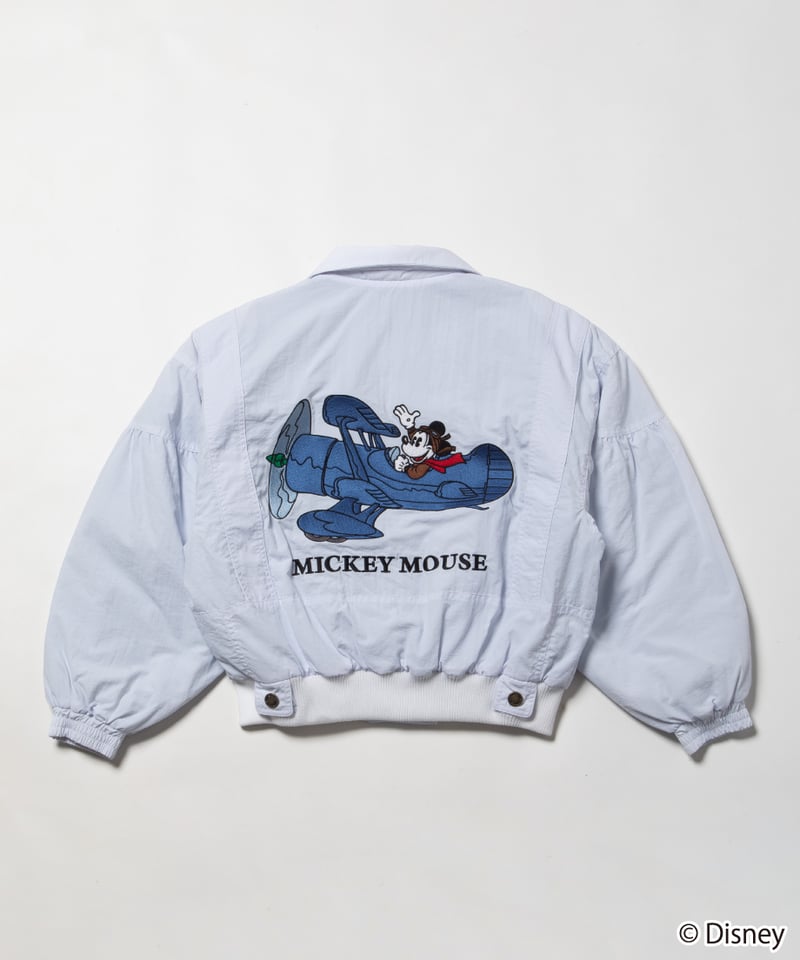 Mickey flight jacket / white | Tostalgic Clothing