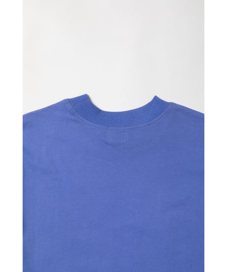 High neck long sleeve pocket tee / purple