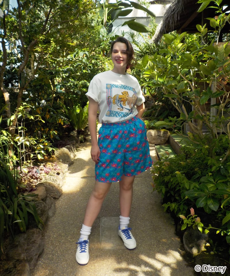 Jungle summer half pants / green [ Shipped in e