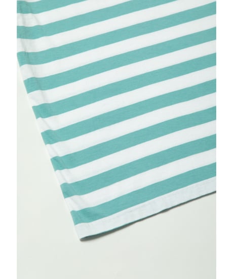 Stripe pocket tee / green