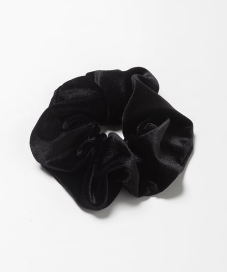 Velour scrunchie / black