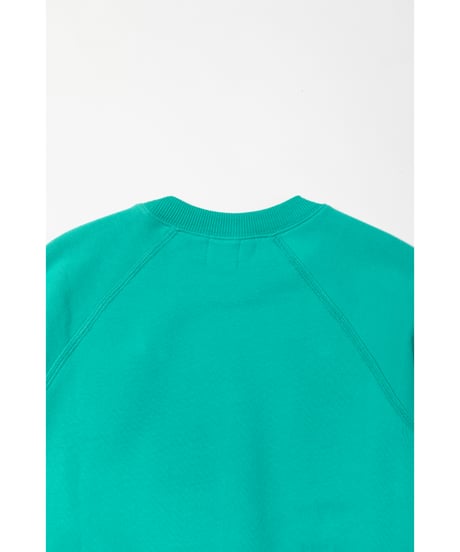 Fitted sweatshirt / blue green