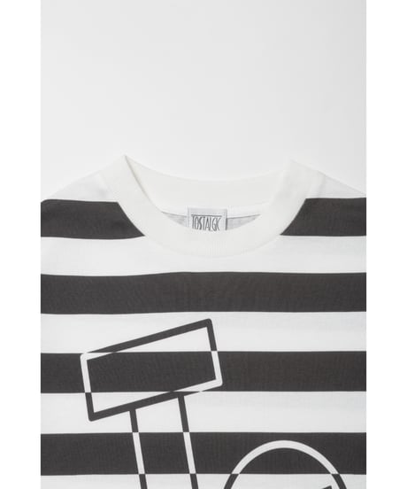 Tos logo stripe Tshirts / black