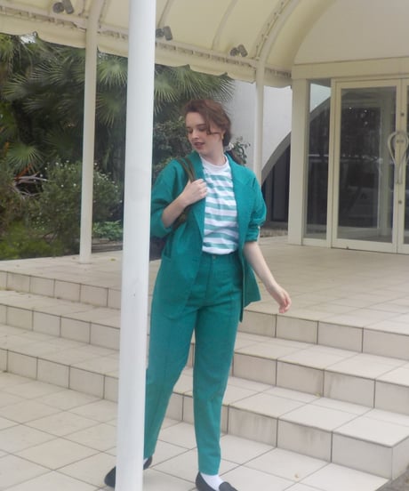 Slacks pants / green