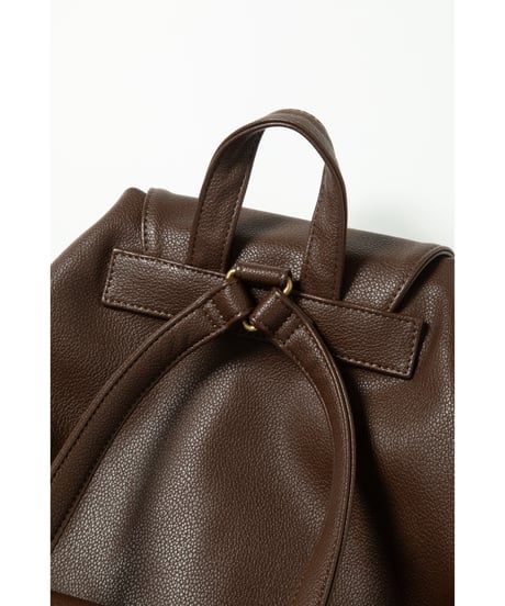 Leather backpack / brown