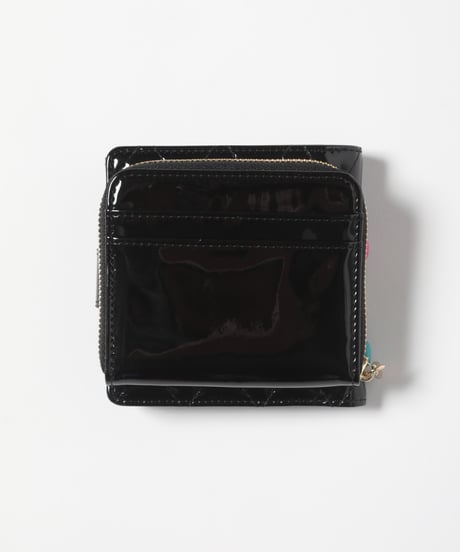 Quilted candies wallet / black