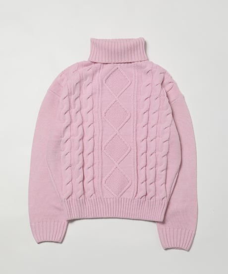 Cable sweater / pink
