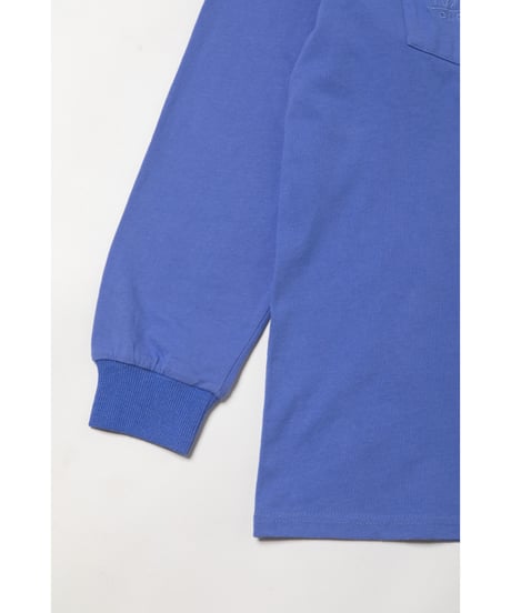 High neck long sleeve pocket tee / purple