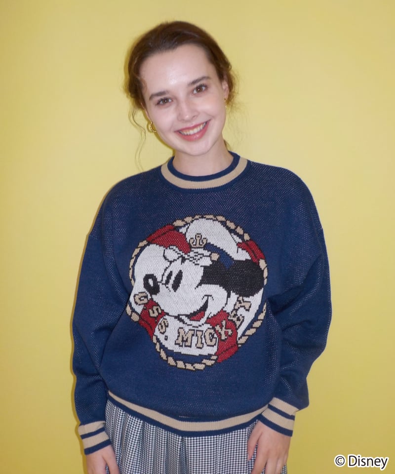 Captain Mickey sweater / navy | Tostalgic Clothing