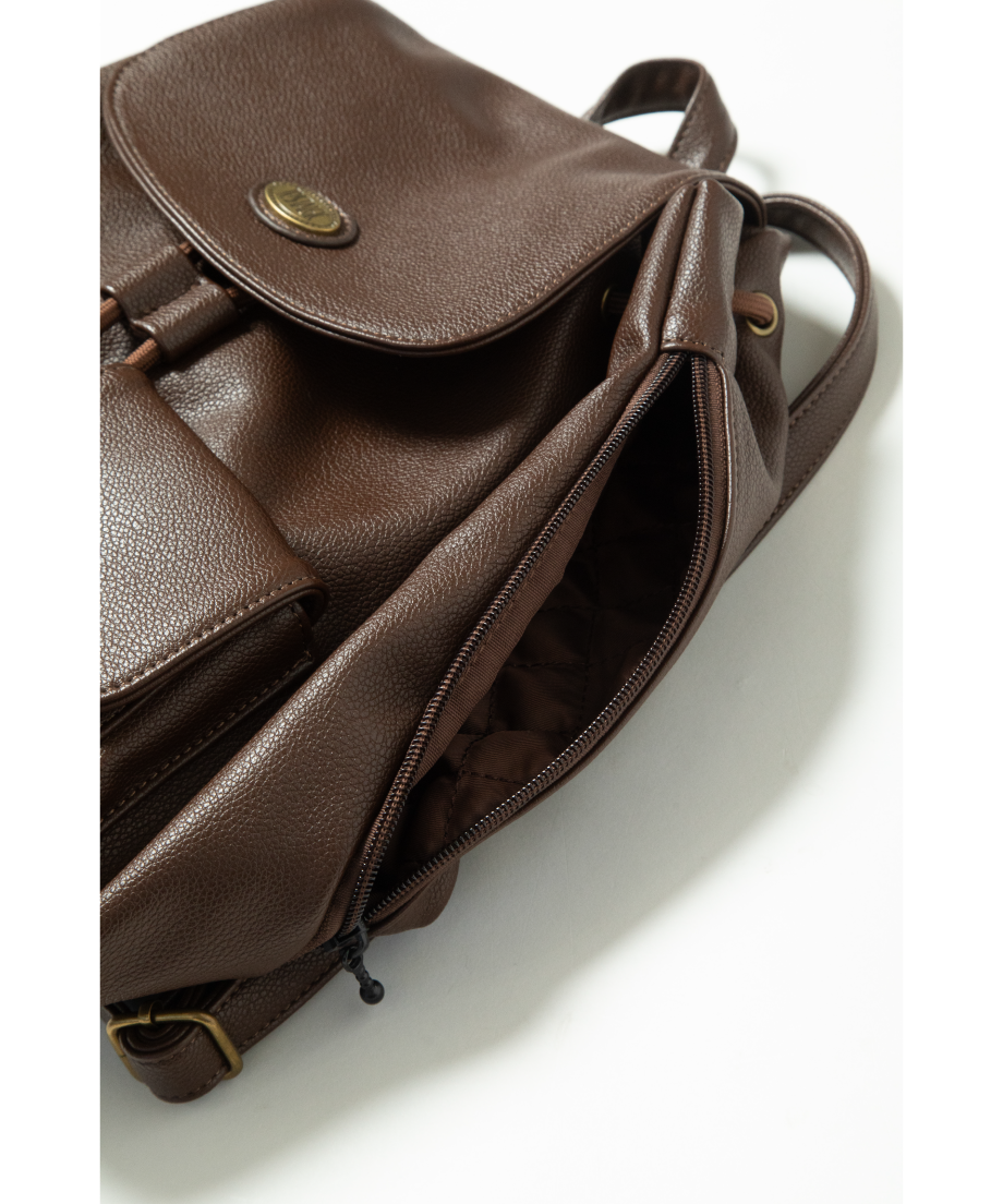 Leather backpack / brown | Tostalgic Clothing