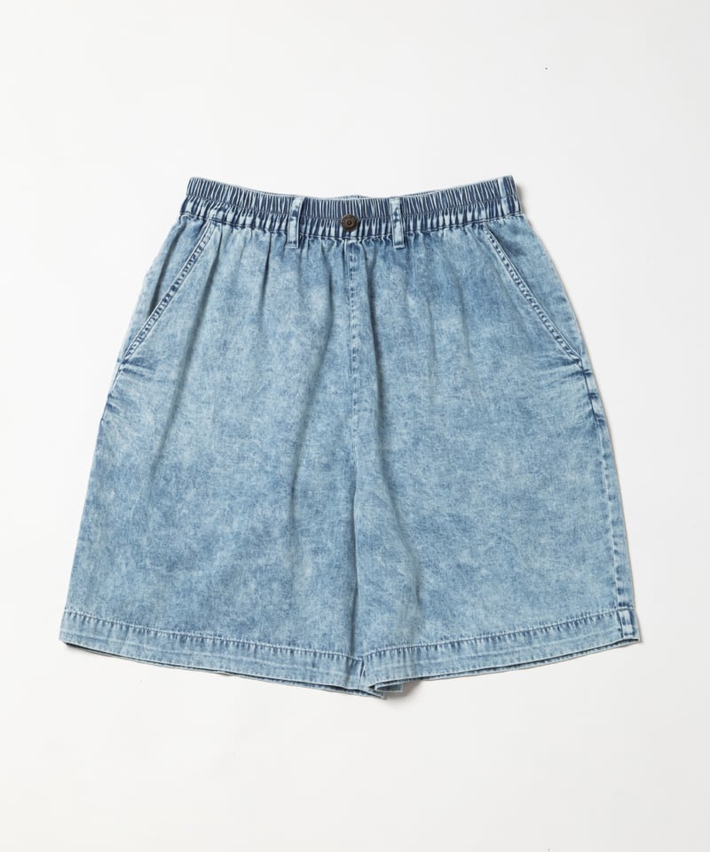 Summer denim half pants / acid wash | Tostalgic