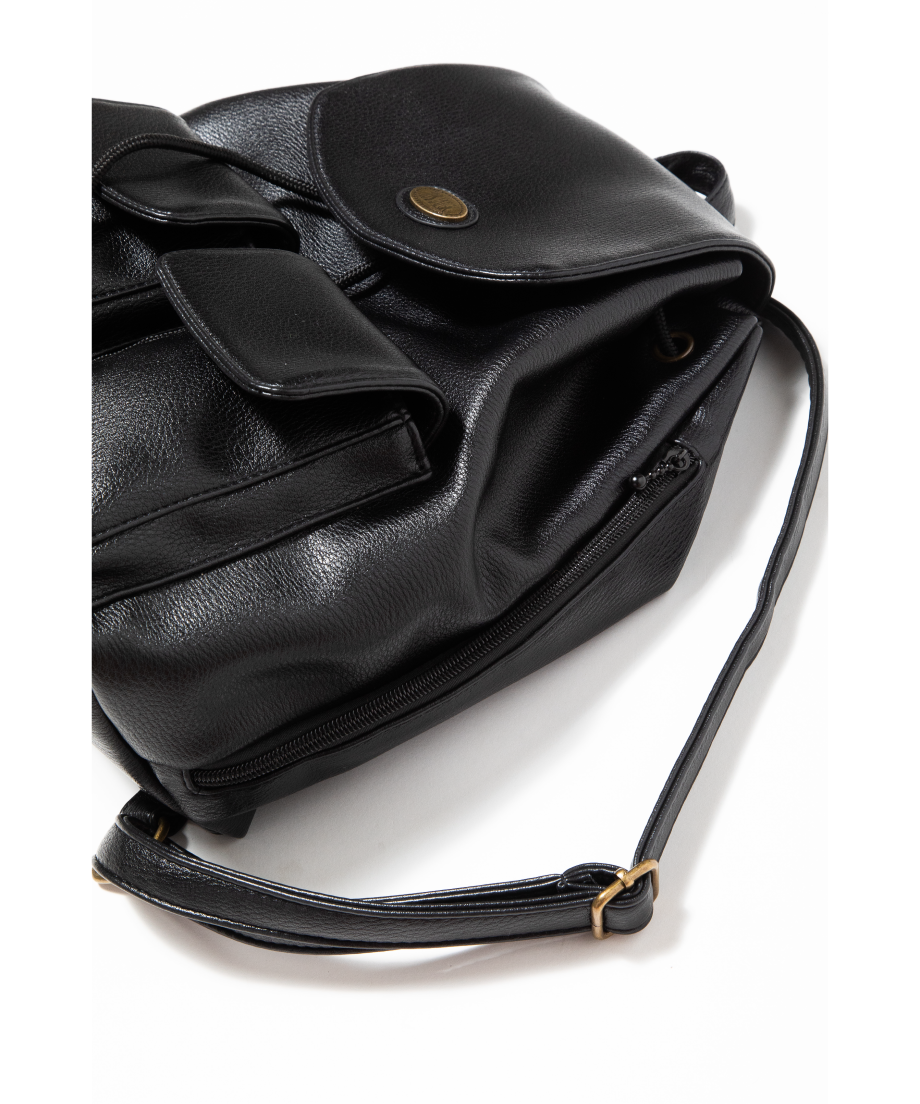 Leather backpack / black | Tostalgic Clothing