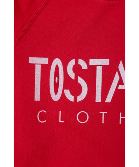 Fitted sweatshirt / red