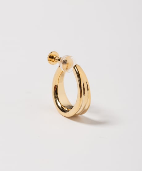Triple earring / pierce / gold