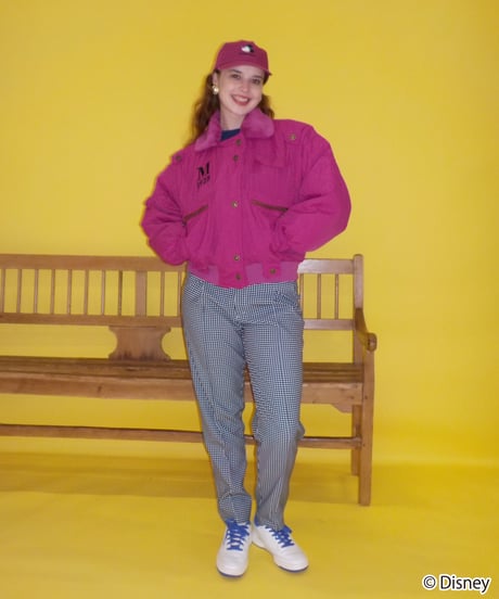 Mickey flight jacket / pink