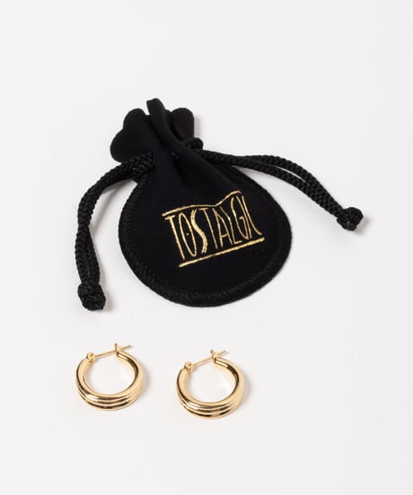 Triple earring / pierce / gold