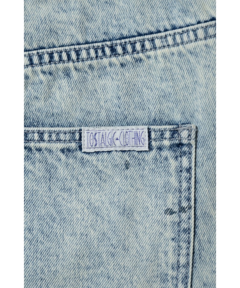 パンツ Tostalgic Clothing Denim half pants Relaxed denim half pants / blue [ Shipped in la