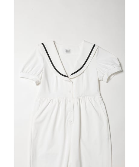 Marine rompers / white