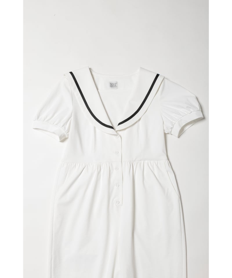 Marine rompers / white | Tostalgic Clothing