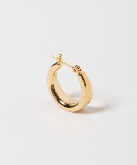 Triple earring / pierce / gold