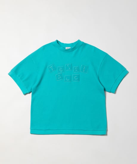 Waffle logo tee / green