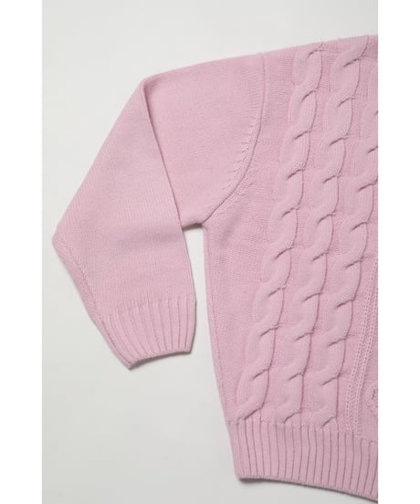 Cable sweater / pink