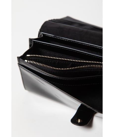 Quilted candies long wallet / black