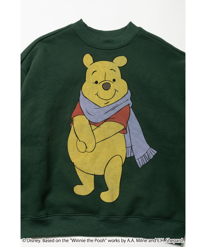 トップス Tostalgic Clothing The Pooh sweatshirt Winnie The Pooh sweatshirt / green | Tostalgic