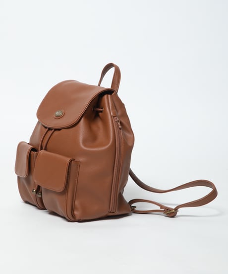 Leather backpack / light brown
