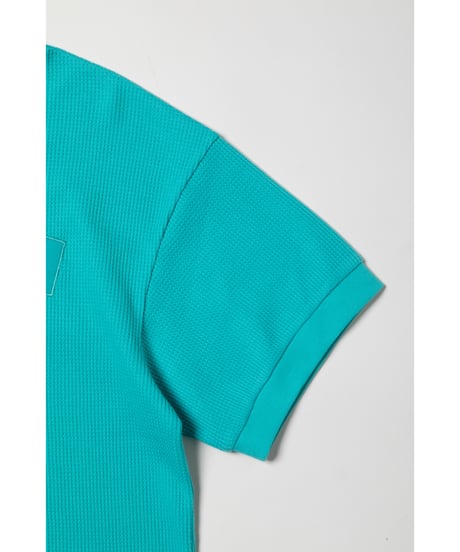 Waffle logo tee / green