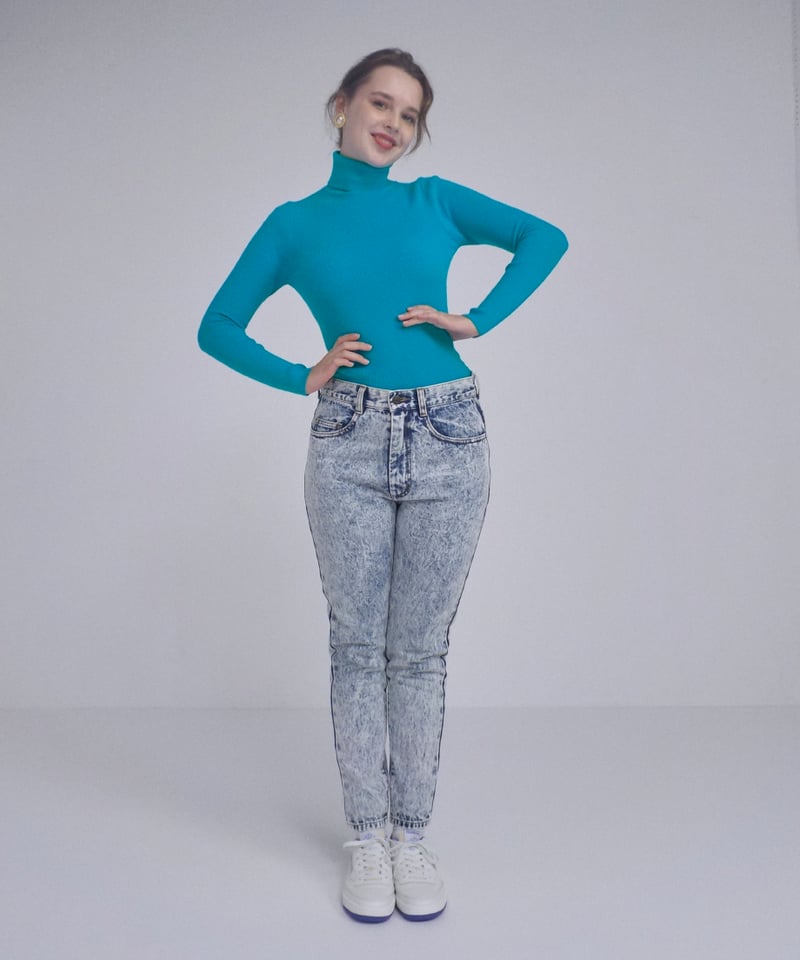 Turtle knit / blue | Tostalgic Clothing