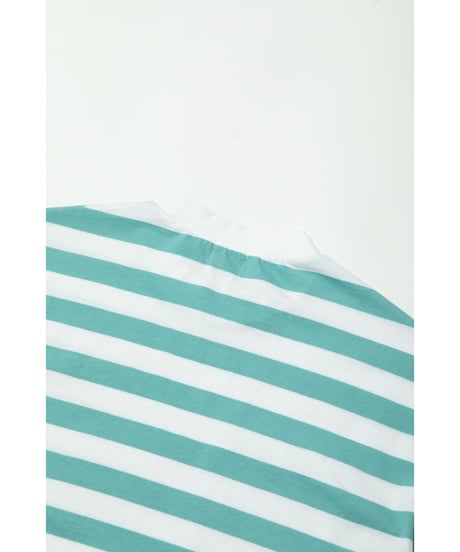 Stripe pocket tee / green